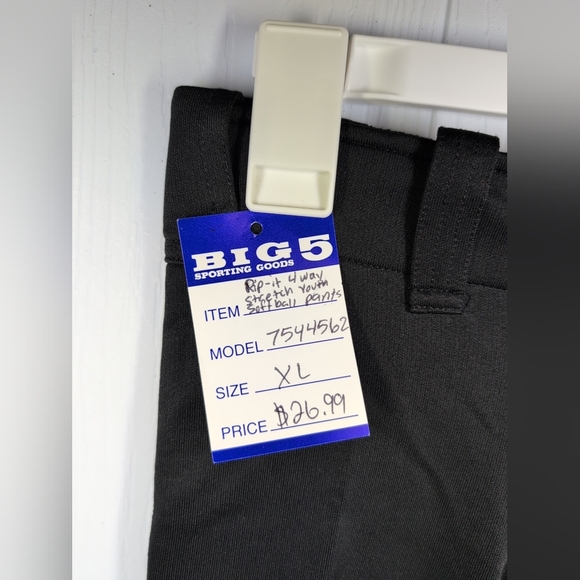 RIP-IT Girls 4-Way Stretch Softball Pants Youth Size XL Black - Picture 3 of 5